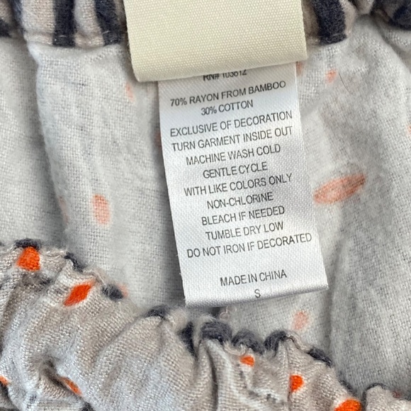 MUNKI MUNKI Flannel Pajama Set Sock Monkey Bamboo and Cotton Size S - Picture 15 of 16